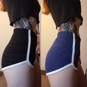 Bundle of retro high waisted booty shorts.